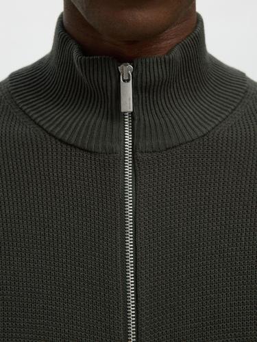 SLHDANE LS KNIT STRUCTURE FULL ZIP NOOS