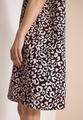 Knielanges Kleid aus Leinenmix mit Print M - Rich Burgundy