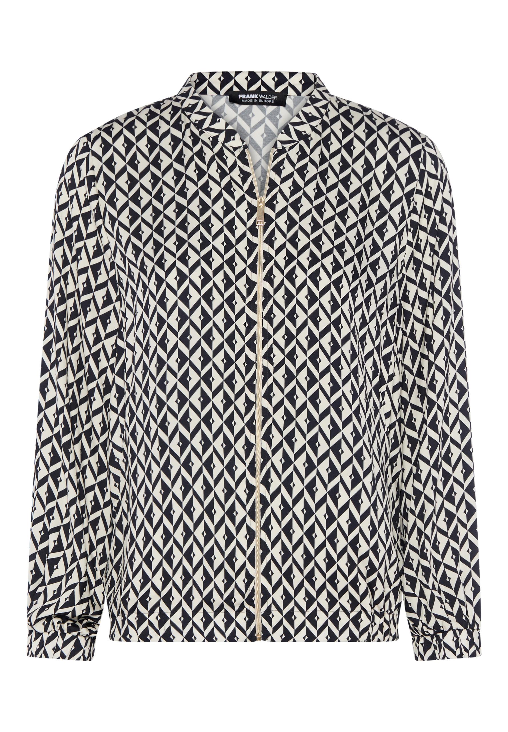 Blouson NOS mit elastischem Bund 48 - Ink/ecru