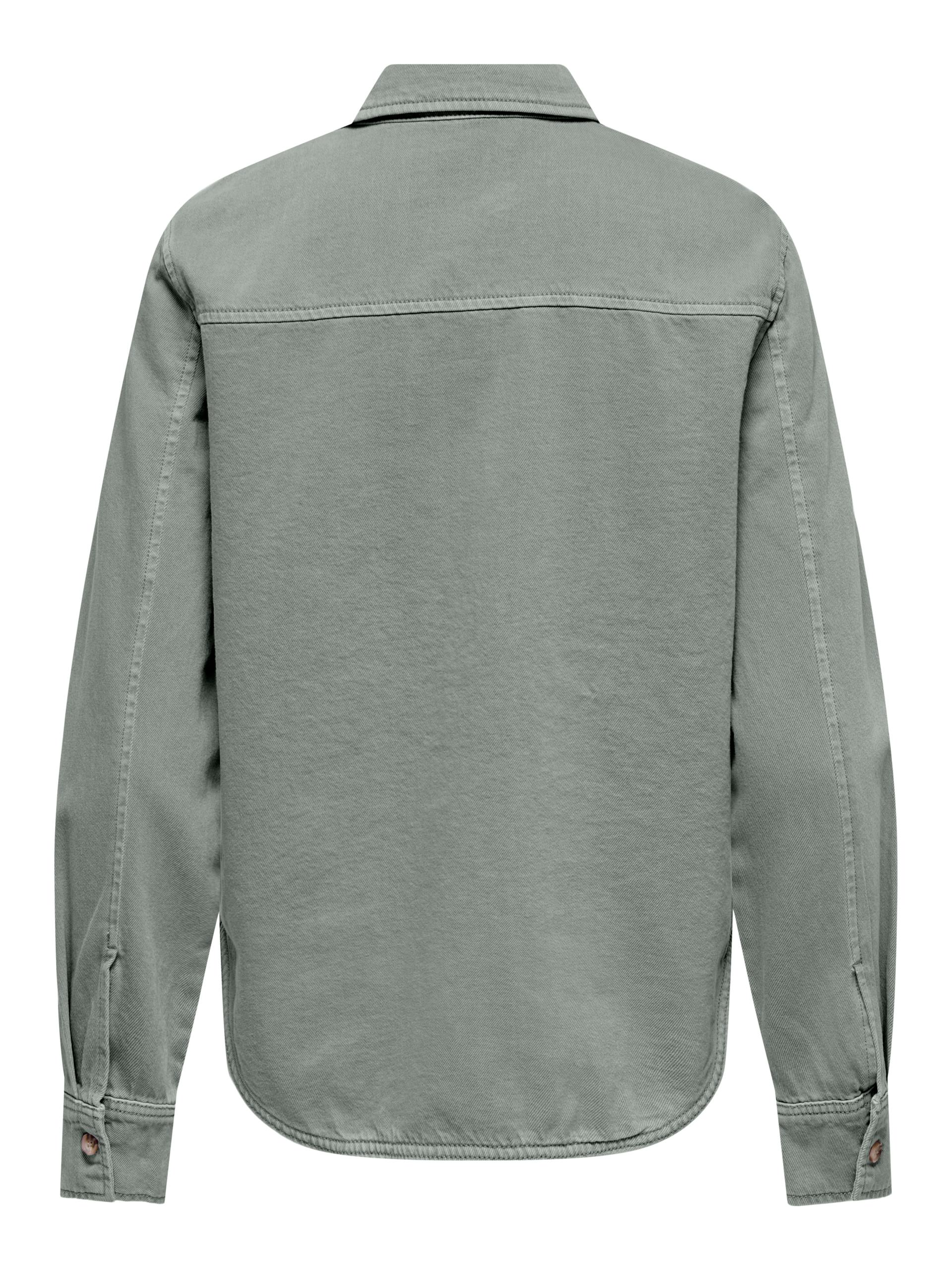 ONLSILLA L/S FITTED SHIRT CC PNT XL Slim Fit - Wrought Iron
