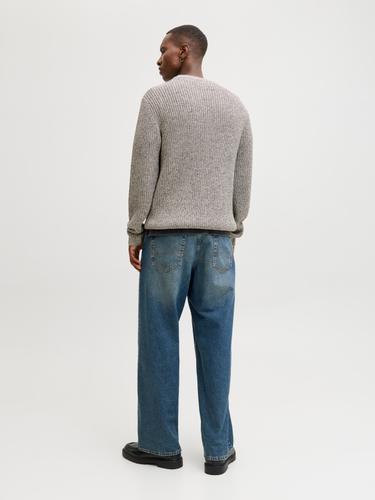 JORBLEECKER KNIT CREW NECK BF XL Normal geschnitten - Sea Salt