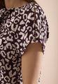 Knielanges Kleid aus Leinenmix mit Print M - Rich Burgundy