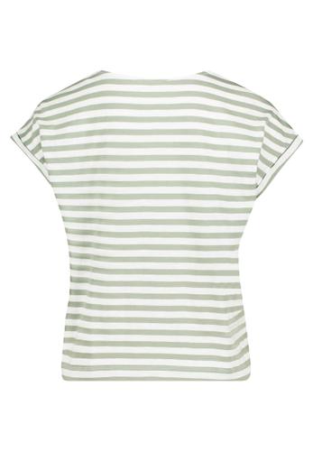 Ringelshirt S Lässig - Cream/Green