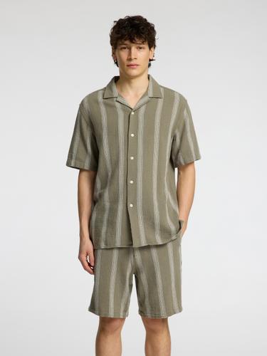 SLHRELAX-SAL SHIRT SS RESORT S Locker geschnitten - Vetiver