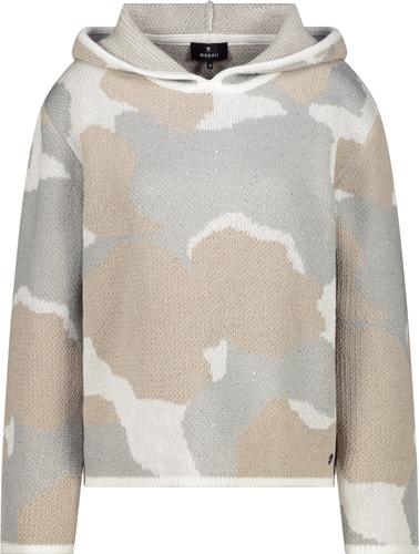 Strickpullover mit Wolkenmuster 36 - Lattemacchiato Gemustert