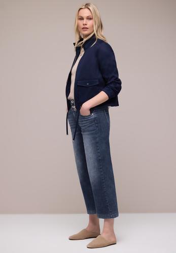 High Waist Wide Leg Jeans im Loose Fit 32/7/8 Hosen - Dark Blue Wash