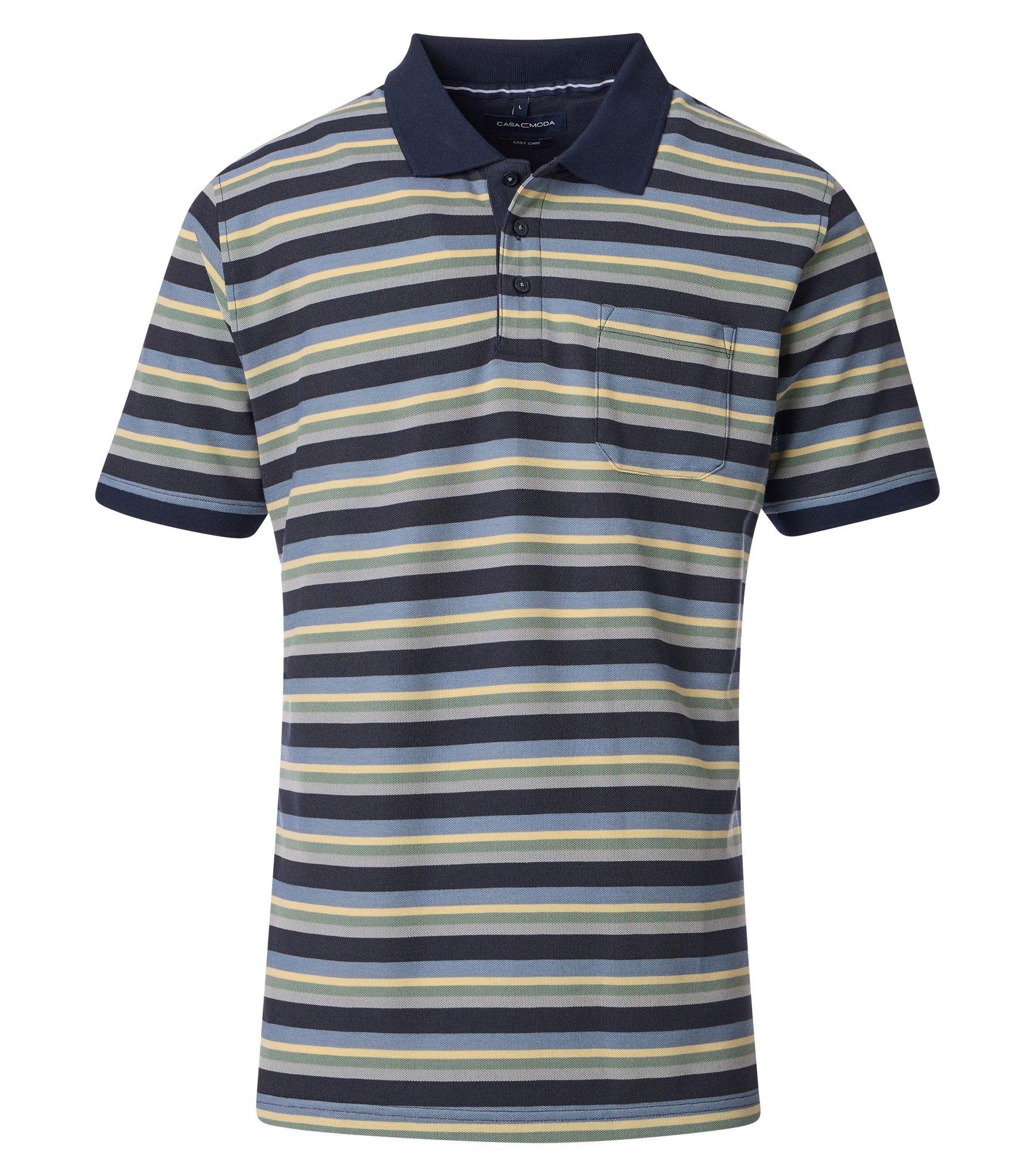 Polo-Shirt L Basic Circular Knit - Blau