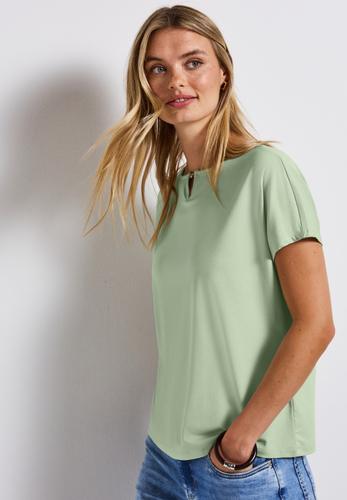 Shirt mit Cut-Out 38 - Soft Jade Green
