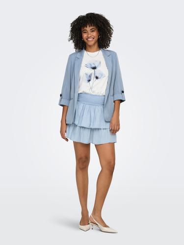ONLMARSA 3/4 BLAZER WVN NOOS M Locker geschnitten - Faded Denim