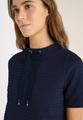 Shirt mit Funnel Neck im Two-Tone-Look L - Universal Blue