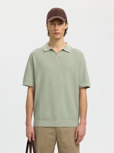 SLHMATTIS SS LINEN BLEND STRUC POLO NOOS
