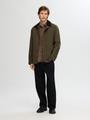 SLHWALTER WAXED COTTON JKT NOOS M - Grape Leaf