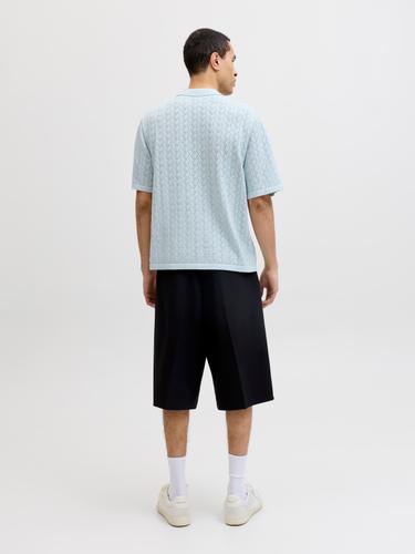 JORTYLER KNIT SS SPLIT NECK POLO SN