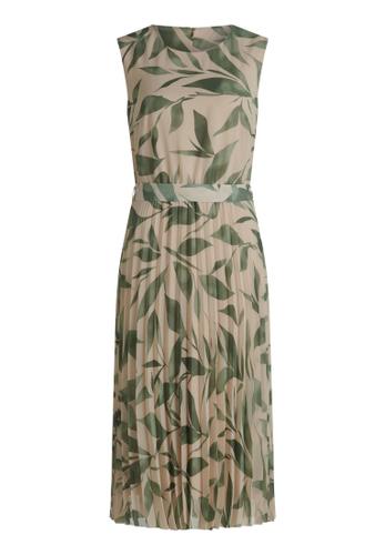Chiffonkleid 44 Figurumspielend - Nature/Green