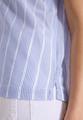 Dropped Shoulder Bluse mit Struktur M - Blouse Blue
