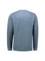 Pullover Crewneck Plated Structure Knit M Regular Fit - Dusty Blue