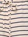 KOGJANA STRIPED WIDE PANT JRS 158/164 Weiter Beinschnitt - Tofu