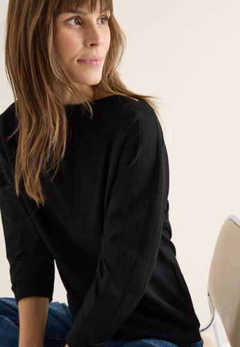 Batwing Shirt mit Tape S - Black
