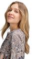 Longbluse 38 Figurumspielend - Grau/beige
