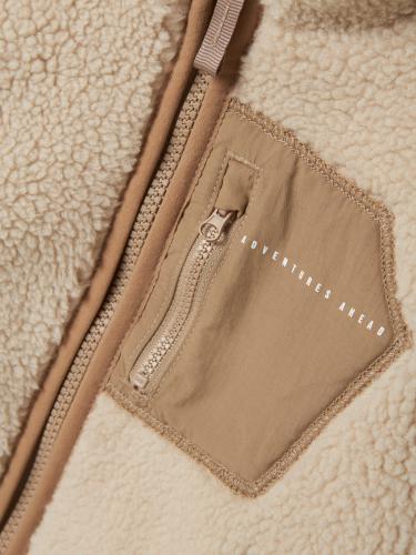 NMNMATTIA SHERPA JACKET PB 128 - Moonbeam
