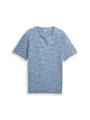 T-Shirt in Melange-Optik XL Regular Fit - Blue Multicolor Inject