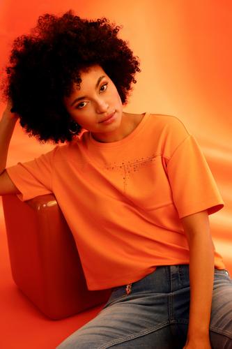 Sweatshirt mit Strasssteinen 36 - Aperitif