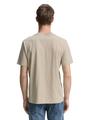 T-Shirt mit Logo-Print M Regular Fit - Cashew Beige