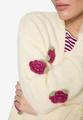 Strickjacke mit bunten 3D Blumen