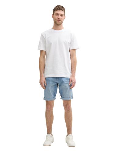 TTJOSH REGULAR SLIM Jeans Shorts 31 Slim Fit - Light Stone Blue Denim