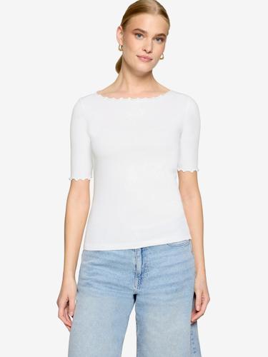 Halbarm-Shirt mit U-Boot-Ausschnitt