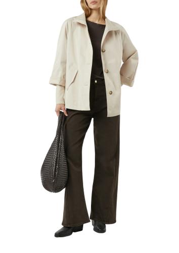 Outdoor-Jacke S - Beige