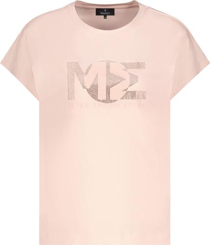 T-Shirt mit Strasssteinen 44 - Summer Peach