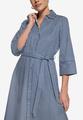 Hemdblusenkleid mit 3/4 Arm