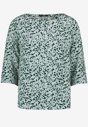 Blusenshirt mit Blumenmuster 36 - Dark Green/blue