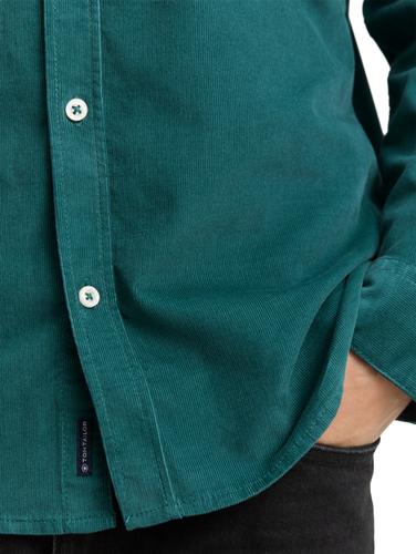 Regular Fit Cordhemd mit Brusttasche XXL Regular Fit - Jasper Green
