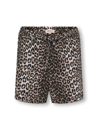 KOGSANDRA PRINTED SHORTS PNT 146 Locker geschnitten - Black