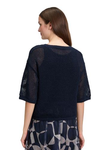 Strickpullover 44 Gerade - Dunkelblau