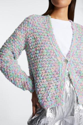 bubble knit cardigan Mehrfarbig L
