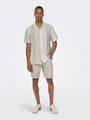 ONSCAIDEN LIFE STRIPE RES LINENBLENDNOOS S Normal geschnitten - Vintage Khaki