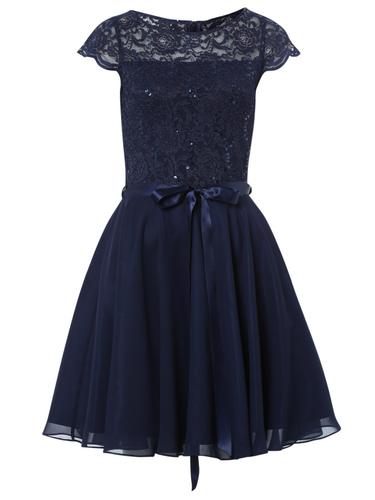 Cocktailkleid mit Spitzentop