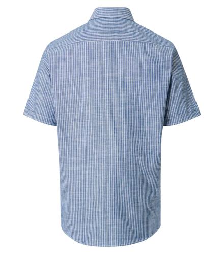 Freizeithemd Kurzarm L Casual Fit - Blau