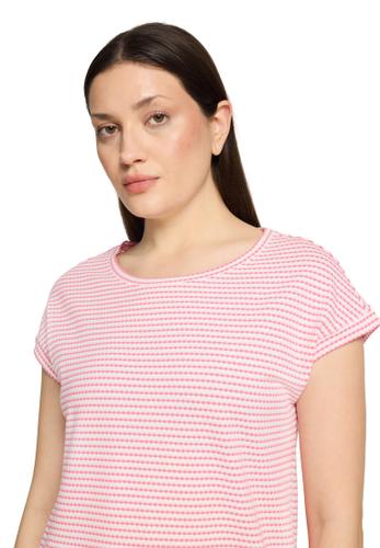 Casual-Shirt XXL Lässig - Pink/Cream