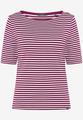 Ringelshirt mit U-Boot Ausschnitt 36 - Pink/cream
