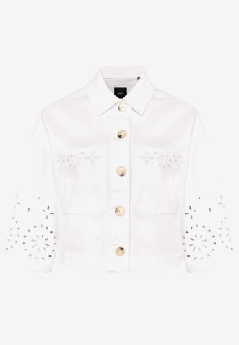 Blazer-Jacke  mit Lochmuster