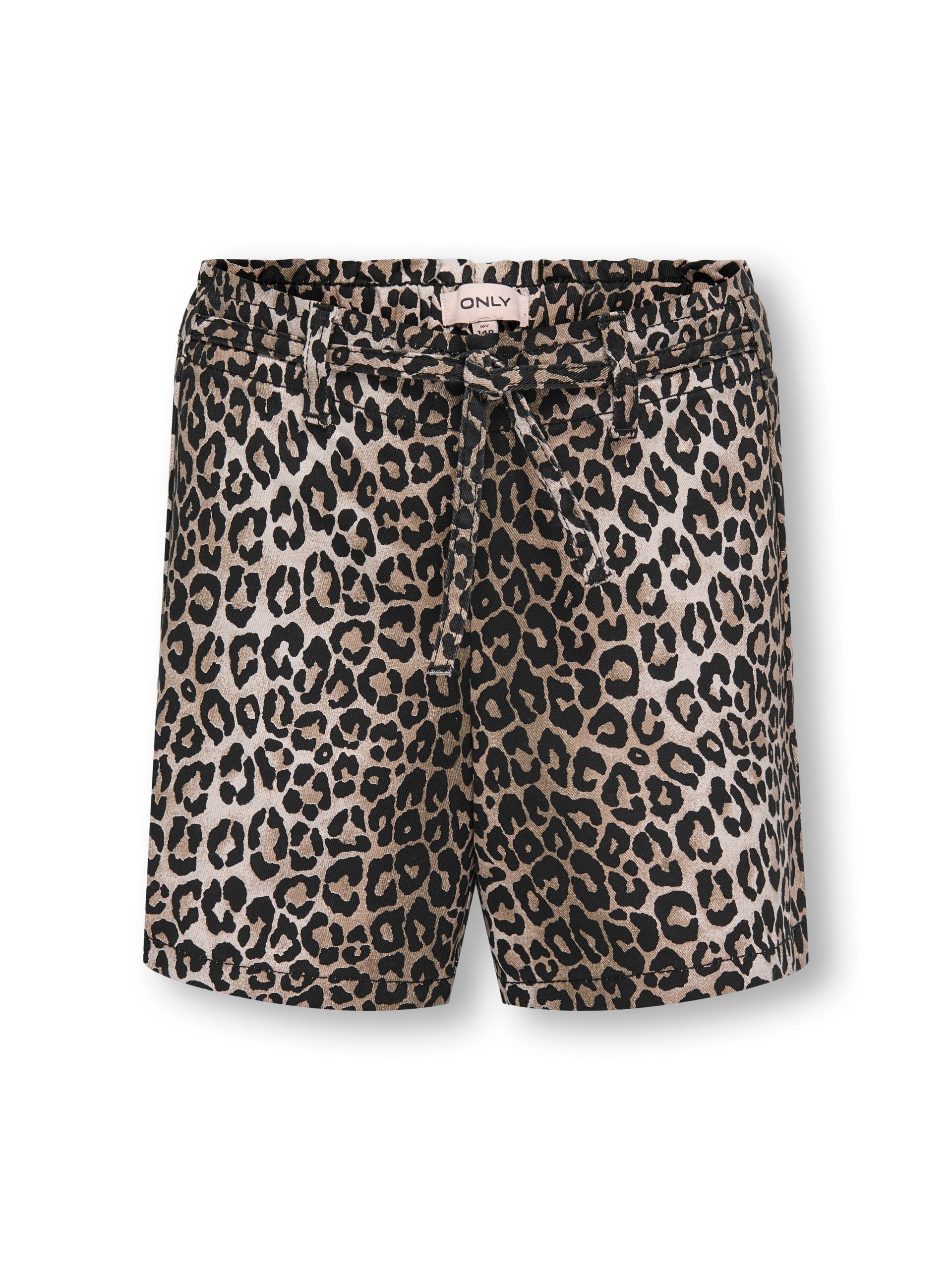 KOGSANDRA PRINTED SHORTS PNT 146 Locker geschnitten - Black