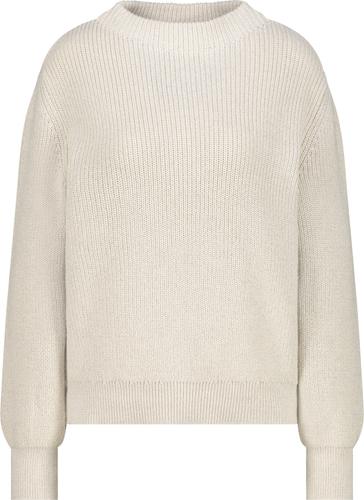 Strickpullover mit Lurex 46 - Almond