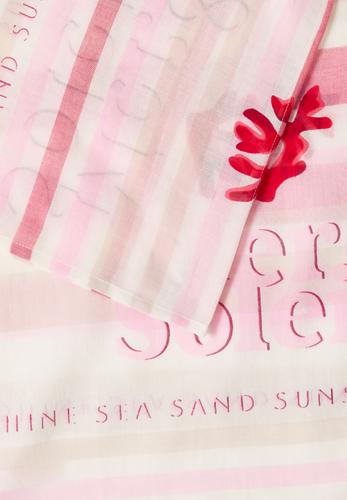 Loop-Schal mit Streifenmuster One size - Vanilla White