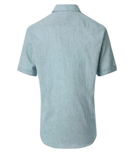 Leinenhemd kurzarm 3XL Comfort Fit - Grün