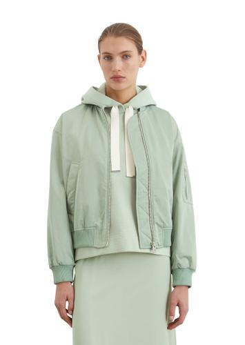 Blouson, knitted details, zipper pocket on sleeve