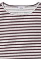 T-Shirt mit Boatneck und Streifen M - Rich Burgundy